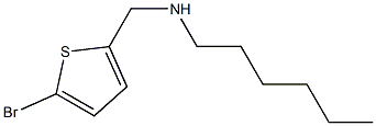 [(5-bromothiophen-2-yl)methyl](hexyl)amine Struktur