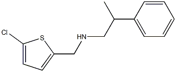 [(5-chlorothiophen-2-yl)methyl](2-phenylpropyl)amine Struktur