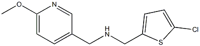 [(5-chlorothiophen-2-yl)methyl][(6-methoxypyridin-3-yl)methyl]amine Struktur