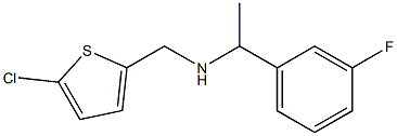 [(5-chlorothiophen-2-yl)methyl][1-(3-fluorophenyl)ethyl]amine Struktur