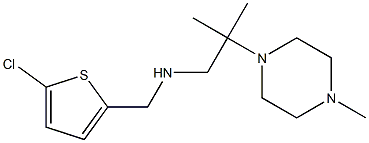 [(5-chlorothiophen-2-yl)methyl][2-methyl-2-(4-methylpiperazin-1-yl)propyl]amine Struktur