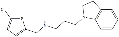 [(5-chlorothiophen-2-yl)methyl][3-(2,3-dihydro-1H-indol-1-yl)propyl]amine Struktur