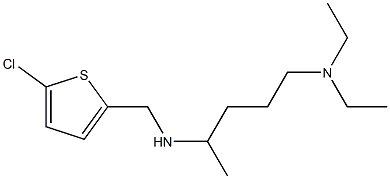 [(5-chlorothiophen-2-yl)methyl][5-(diethylamino)pentan-2-yl]amine Struktur