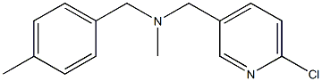 [(6-chloropyridin-3-yl)methyl](methyl)[(4-methylphenyl)methyl]amine Struktur