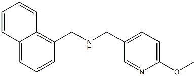 [(6-methoxypyridin-3-yl)methyl](naphthalen-1-ylmethyl)amine Struktur