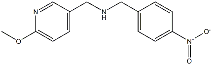 [(6-methoxypyridin-3-yl)methyl][(4-nitrophenyl)methyl]amine Struktur