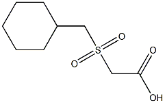 [(cyclohexylmethyl)sulfonyl]acetic acid Struktur