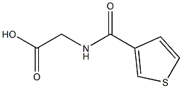 [(thien-3-ylcarbonyl)amino]acetic acid Struktur