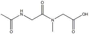 [[(acetylamino)acetyl](methyl)amino]acetic acid Struktur