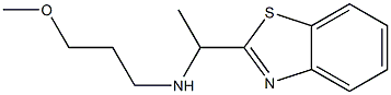 [1-(1,3-benzothiazol-2-yl)ethyl](3-methoxypropyl)amine Struktur