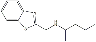 [1-(1,3-benzothiazol-2-yl)ethyl](pentan-2-yl)amine Struktur