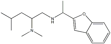 [1-(1-benzofuran-2-yl)ethyl][2-(dimethylamino)-4-methylpentyl]amine Struktur