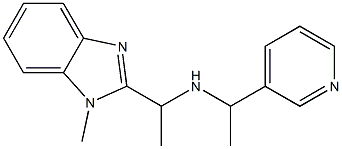 [1-(1-methyl-1H-1,3-benzodiazol-2-yl)ethyl][1-(pyridin-3-yl)ethyl]amine Struktur