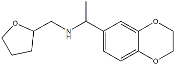 [1-(2,3-dihydro-1,4-benzodioxin-6-yl)ethyl](oxolan-2-ylmethyl)amine Struktur