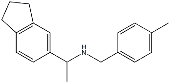 [1-(2,3-dihydro-1H-inden-5-yl)ethyl][(4-methylphenyl)methyl]amine Struktur