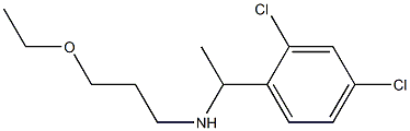 [1-(2,4-dichlorophenyl)ethyl](3-ethoxypropyl)amine Struktur