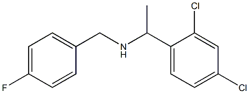 [1-(2,4-dichlorophenyl)ethyl][(4-fluorophenyl)methyl]amine Struktur