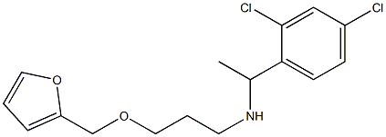 [1-(2,4-dichlorophenyl)ethyl][3-(furan-2-ylmethoxy)propyl]amine Struktur