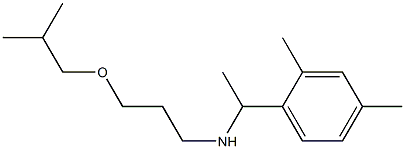 [1-(2,4-dimethylphenyl)ethyl][3-(2-methylpropoxy)propyl]amine Struktur