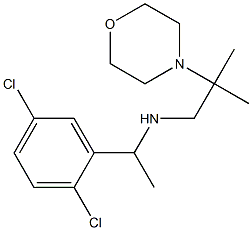 [1-(2,5-dichlorophenyl)ethyl][2-methyl-2-(morpholin-4-yl)propyl]amine Struktur