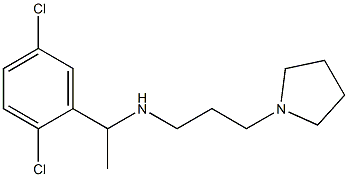 [1-(2,5-dichlorophenyl)ethyl][3-(pyrrolidin-1-yl)propyl]amine Struktur