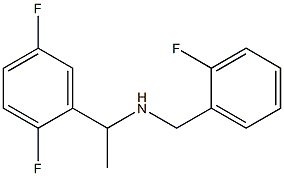 [1-(2,5-difluorophenyl)ethyl][(2-fluorophenyl)methyl]amine Struktur