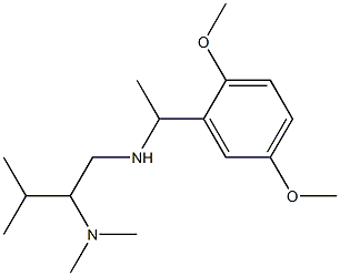 [1-(2,5-dimethoxyphenyl)ethyl][2-(dimethylamino)-3-methylbutyl]amine Struktur