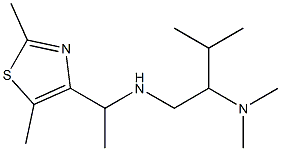 [1-(2,5-dimethyl-1,3-thiazol-4-yl)ethyl][2-(dimethylamino)-3-methylbutyl]amine Struktur