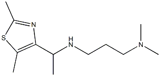 [1-(2,5-dimethyl-1,3-thiazol-4-yl)ethyl][3-(dimethylamino)propyl]amine Struktur