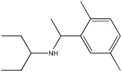 [1-(2,5-dimethylphenyl)ethyl](pentan-3-yl)amine Struktur