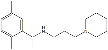 [1-(2,5-dimethylphenyl)ethyl][3-(piperidin-1-yl)propyl]amine Struktur