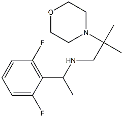 [1-(2,6-difluorophenyl)ethyl][2-methyl-2-(morpholin-4-yl)propyl]amine Struktur