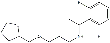 [1-(2,6-difluorophenyl)ethyl][3-(oxolan-2-ylmethoxy)propyl]amine Struktur