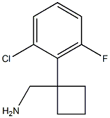 [1-(2-chloro-6-fluorophenyl)cyclobutyl]methanamine Struktur