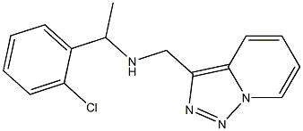 [1-(2-chlorophenyl)ethyl]({[1,2,4]triazolo[3,4-a]pyridin-3-ylmethyl})amine Struktur