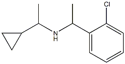 [1-(2-chlorophenyl)ethyl](1-cyclopropylethyl)amine Struktur