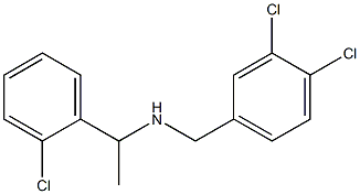 [1-(2-chlorophenyl)ethyl][(3,4-dichlorophenyl)methyl]amine Struktur