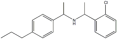 [1-(2-chlorophenyl)ethyl][1-(4-propylphenyl)ethyl]amine Struktur