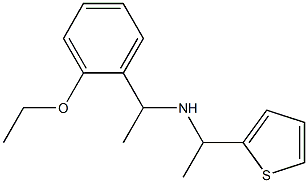 [1-(2-ethoxyphenyl)ethyl][1-(thiophen-2-yl)ethyl]amine Struktur