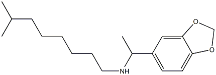 [1-(2H-1,3-benzodioxol-5-yl)ethyl](7-methyloctyl)amine Struktur