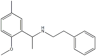 [1-(2-methoxy-5-methylphenyl)ethyl](2-phenylethyl)amine Struktur