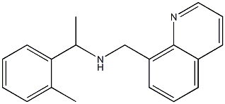 [1-(2-methylphenyl)ethyl](quinolin-8-ylmethyl)amine Struktur