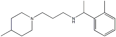 [1-(2-methylphenyl)ethyl][3-(4-methylpiperidin-1-yl)propyl]amine Struktur