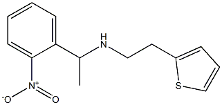 [1-(2-nitrophenyl)ethyl][2-(thiophen-2-yl)ethyl]amine Struktur