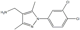 [1-(3,4-dichlorophenyl)-3,5-dimethyl-1H-pyrazol-4-yl]methylamine Struktur