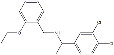 [1-(3,4-dichlorophenyl)ethyl][(2-ethoxyphenyl)methyl]amine Struktur