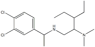 [1-(3,4-dichlorophenyl)ethyl][2-(dimethylamino)-3-ethylpentyl]amine Struktur