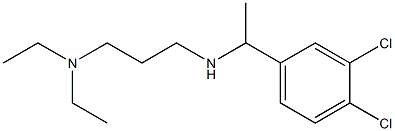 [1-(3,4-dichlorophenyl)ethyl][3-(diethylamino)propyl]amine Struktur