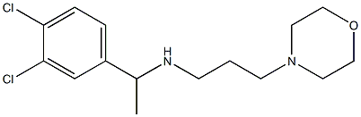 [1-(3,4-dichlorophenyl)ethyl][3-(morpholin-4-yl)propyl]amine Struktur