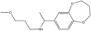 [1-(3,4-dihydro-2H-1,5-benzodioxepin-7-yl)ethyl](3-methoxypropyl)amine Struktur